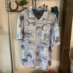 Jack O’Neill Collared Aloha Button up. Large